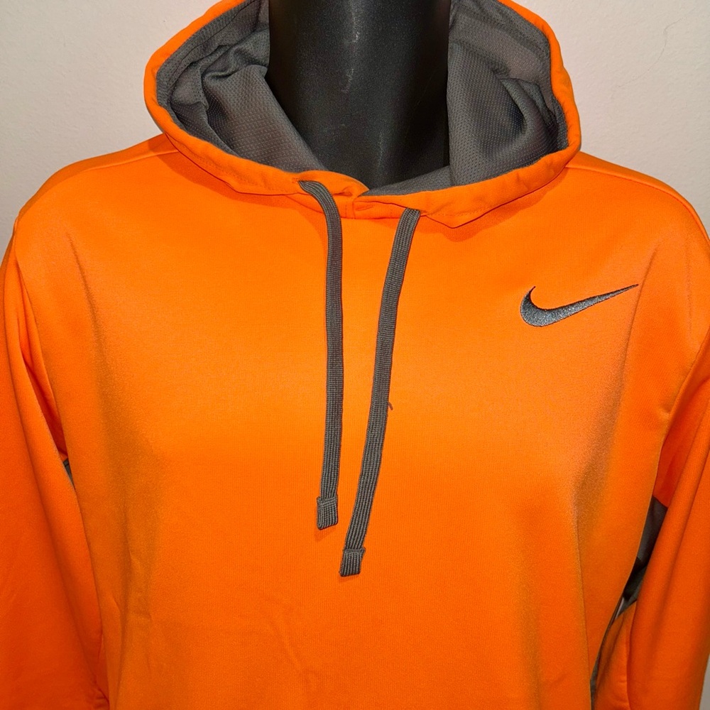 Nike Orange And Gray Pullover Performance Hoodie … - image 3